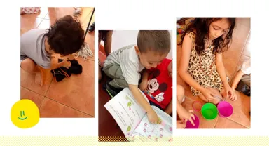 Niños jugando y aprendiendo en un entorno educativo inclusivo